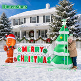 9.5 FT Long Inflatable Merry Christmas Sign Outdoor Decoration