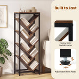 9-Tier Freestanding Bookcase for Hardcover Books