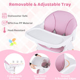 9-in-1 Convertible High Chair with Solid Wood Legs for Babies and Toddlers