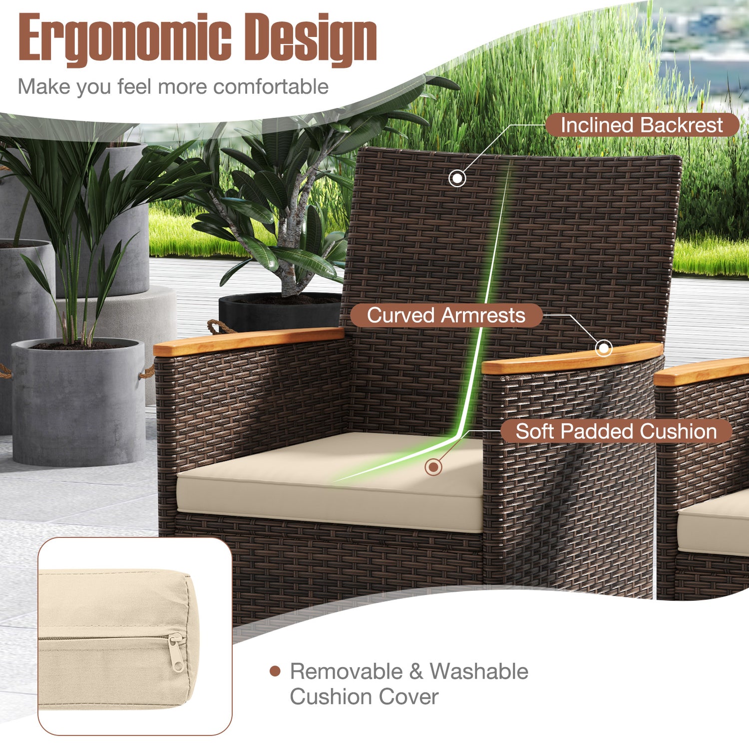 9 Piece Outdoor Dining Set with Acacia Wood Table Top