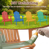 Acacia Wood Outdoor Patio Chair with 400 lbs Weight Capacity-Natural