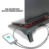 Enhance GXC1 Laptop Stand 5‑Fan USB‑Powered (Red)