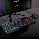 Enhance Infiltrate KL2 Membrane Gaming Keyboard – Multi-Color LED – Metal Build – Quiet Switches