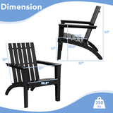 Outdoor Durable Patio Acacia Wood Adirondack Lounge Armchair