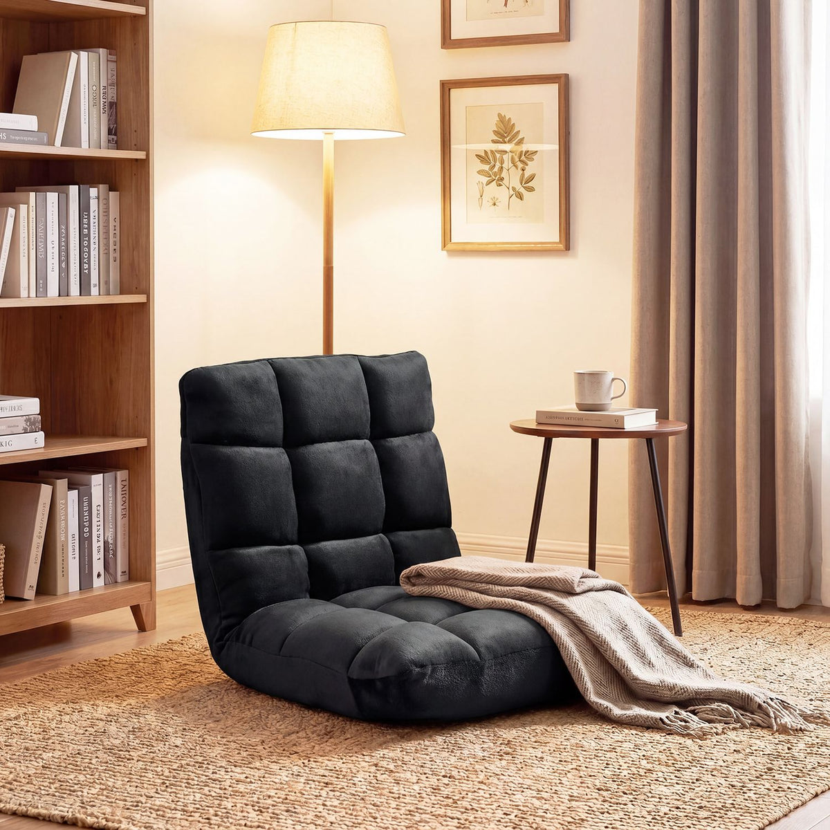 14-Position Adjustable Cushioned Floor Chair