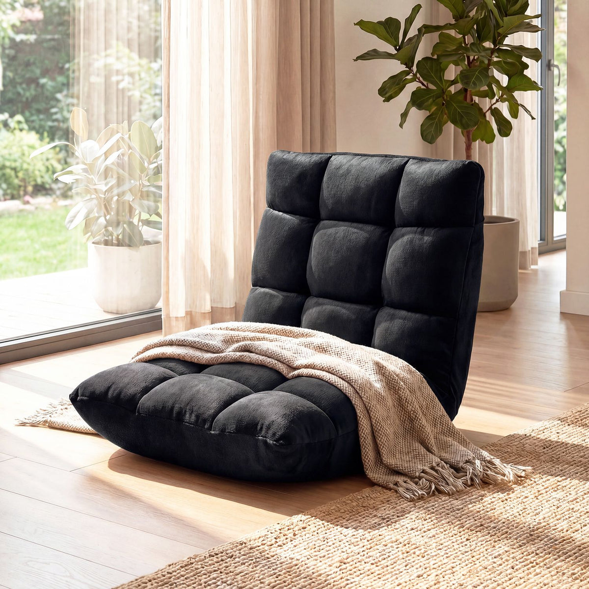 14-Position Adjustable Cushioned Floor Chair
