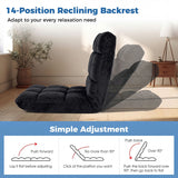 14-Position Adjustable Cushioned Floor Chair