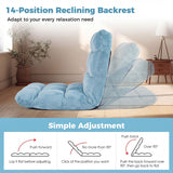 14-Position Adjustable Cushioned Floor Chair