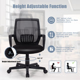 Adjustable Height Ergonomic Home Office Chair with Lumbar Support and 90Â°-115Â° Rocking-1/Rocking-2 Piece/Pieces