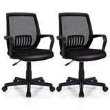 Adjustable Height Ergonomic Home Office Chair with Lumbar Support and 90Â°-115Â° Rocking-1/Rocking-2 Piece/Pieces