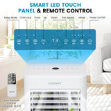 4-in-1 8000 BTU Air Conditioner with Cool Fan Dehumidifier and Sleep Mode-White