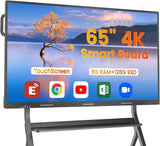 REHISK COOLHOOD 65" 4K Smart Whiteboard (Touchscreen, Android 13, Wireless Sharing, App Ecosystem)