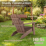 All-Weather HIPS/HDPE Kid's Adirondack Chair with with High Backrest and Armrests