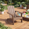 All-Weather HIPS/HDPE Kid's Adirondack Chair with with High Backrest and Armrests