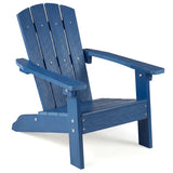 All-Weather HIPS/HDPE Kid's Adirondack Chair with with High Backrest and Armrests