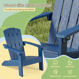 All-Weather HIPS/HDPE Kid's Adirondack Chair with with High Backrest and Armrests