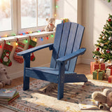 All-Weather HIPS/HDPE Kid's Adirondack Chair with with High Backrest and Armrests