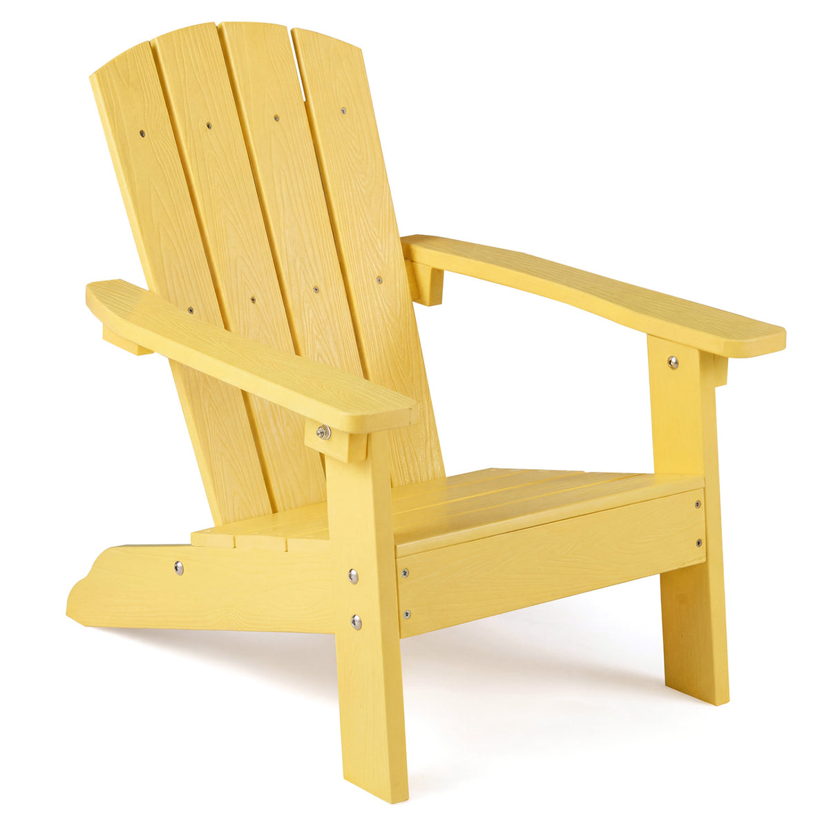All-Weather HIPS/HDPE Kid's Adirondack Chair with with High Backrest and Armrests
