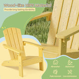 All-Weather HIPS/HDPE Kid's Adirondack Chair with with High Backrest and Armrests