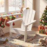 All-Weather HIPS/HDPE Kid's Adirondack Chair with with High Backrest and Armrests