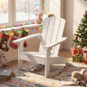 All-Weather HIPS/HDPE Kid's Adirondack Chair with with High Backrest and Armrests