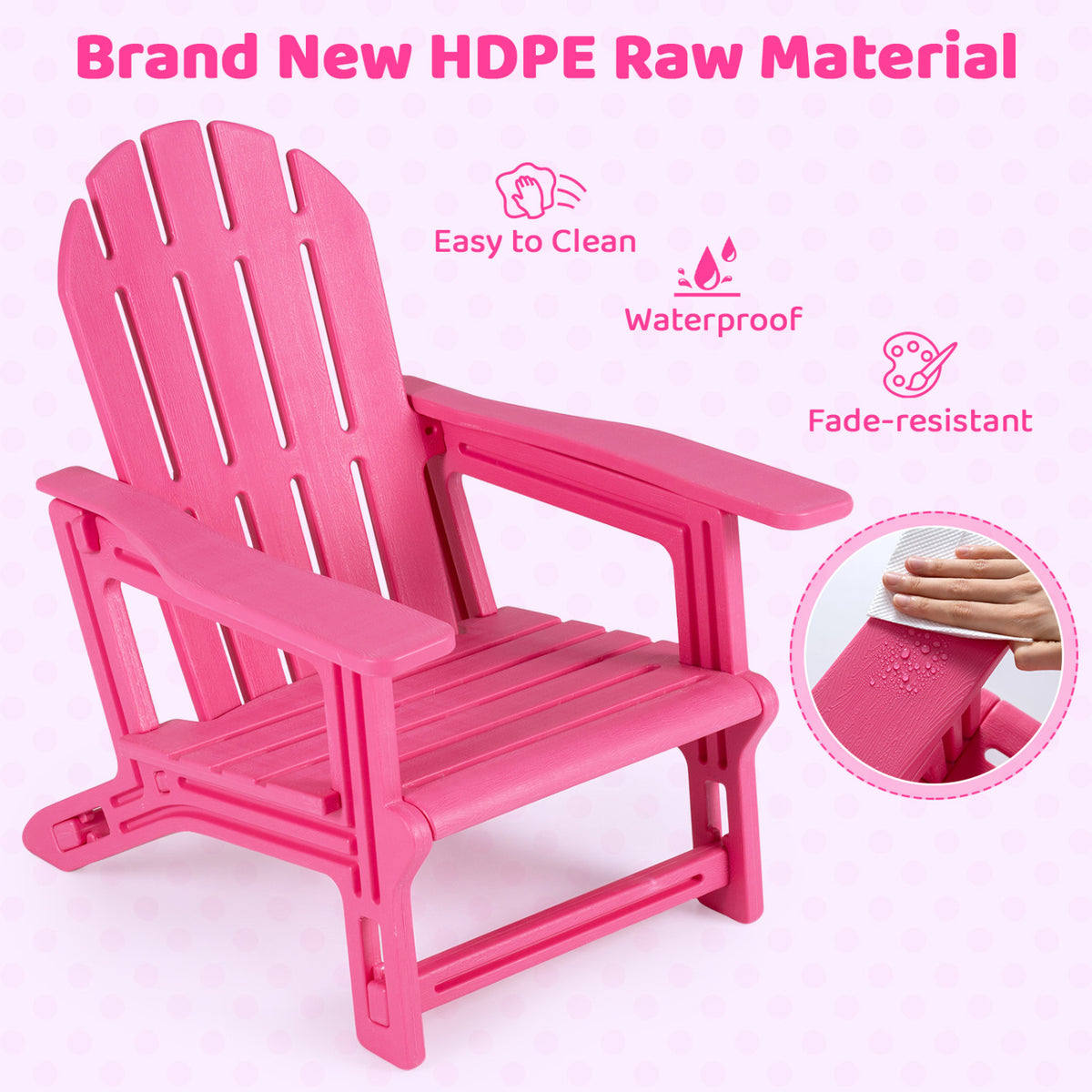 All-Weather Outdoor Kids Patio Seating with Ergonomic Design