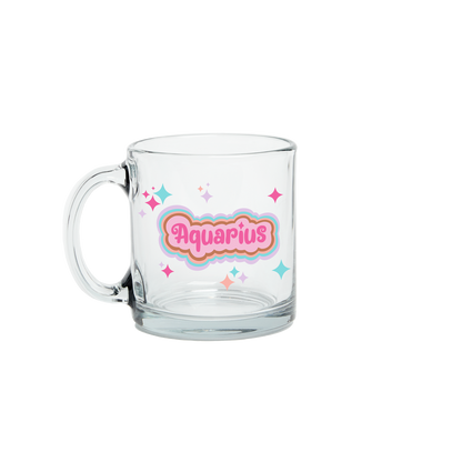 Astrology Clear Glass Mug