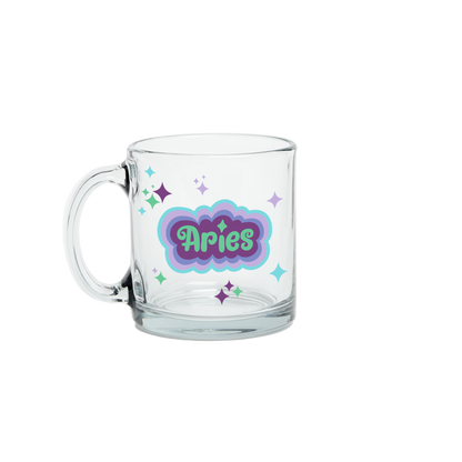 Astrology Clear Glass Mug