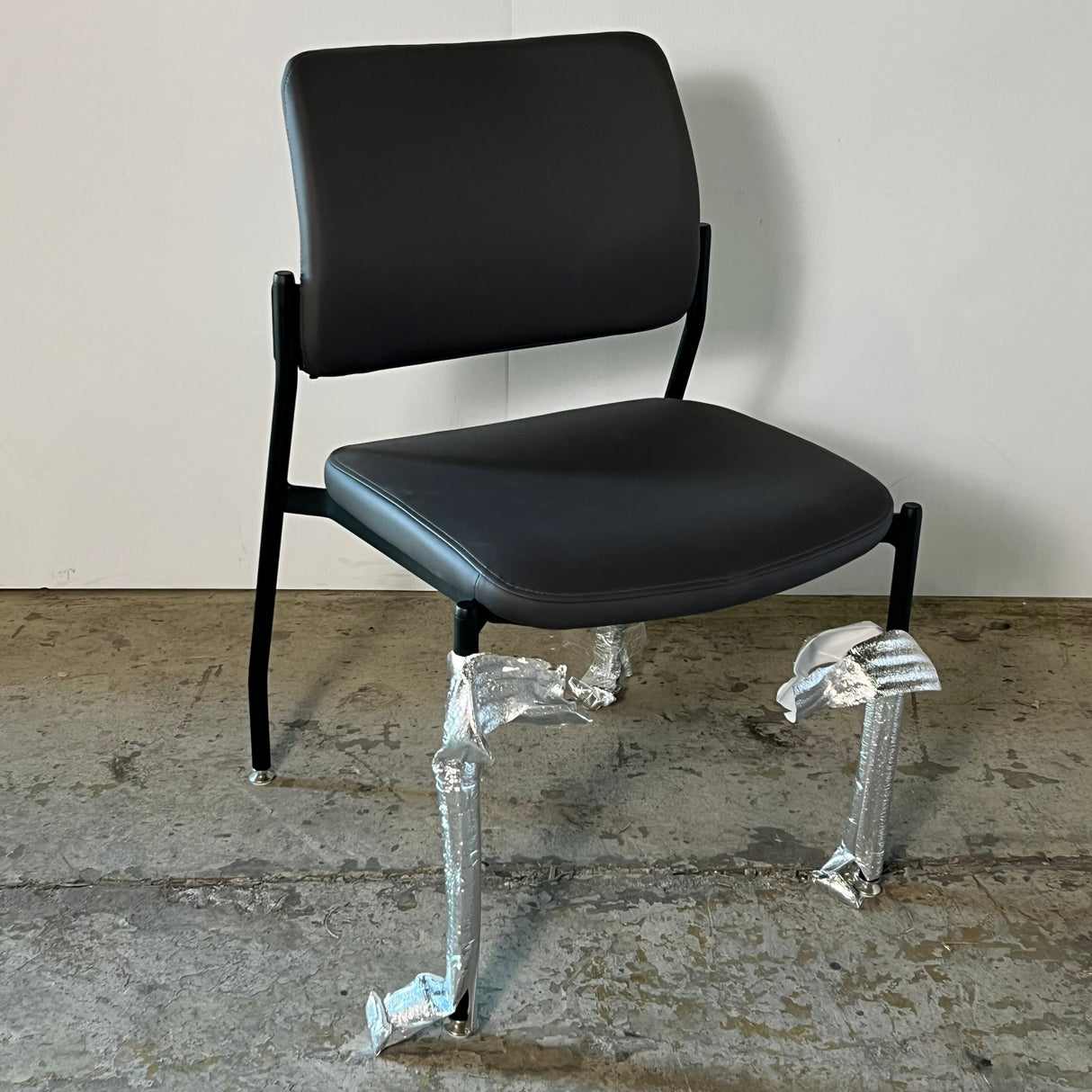SITONIT SEATING (3 PACK) Grey Chair With Leather Material 34" H x 18.5" x 18.5"