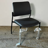 SITONIT SEATING (3 PACK) Grey Chair With Leather Material 34" H x 18.5" x 18.5"
