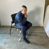 SITONIT SEATING (3 PACK) Grey Chair With Leather Material 34" H x 18.5" x 18.5"