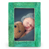 Baby Picture Frames Bone Inlay Collection in Green, Set of 3