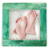 Baby Picture Frames Bone Inlay Collection in Green, Set of 3