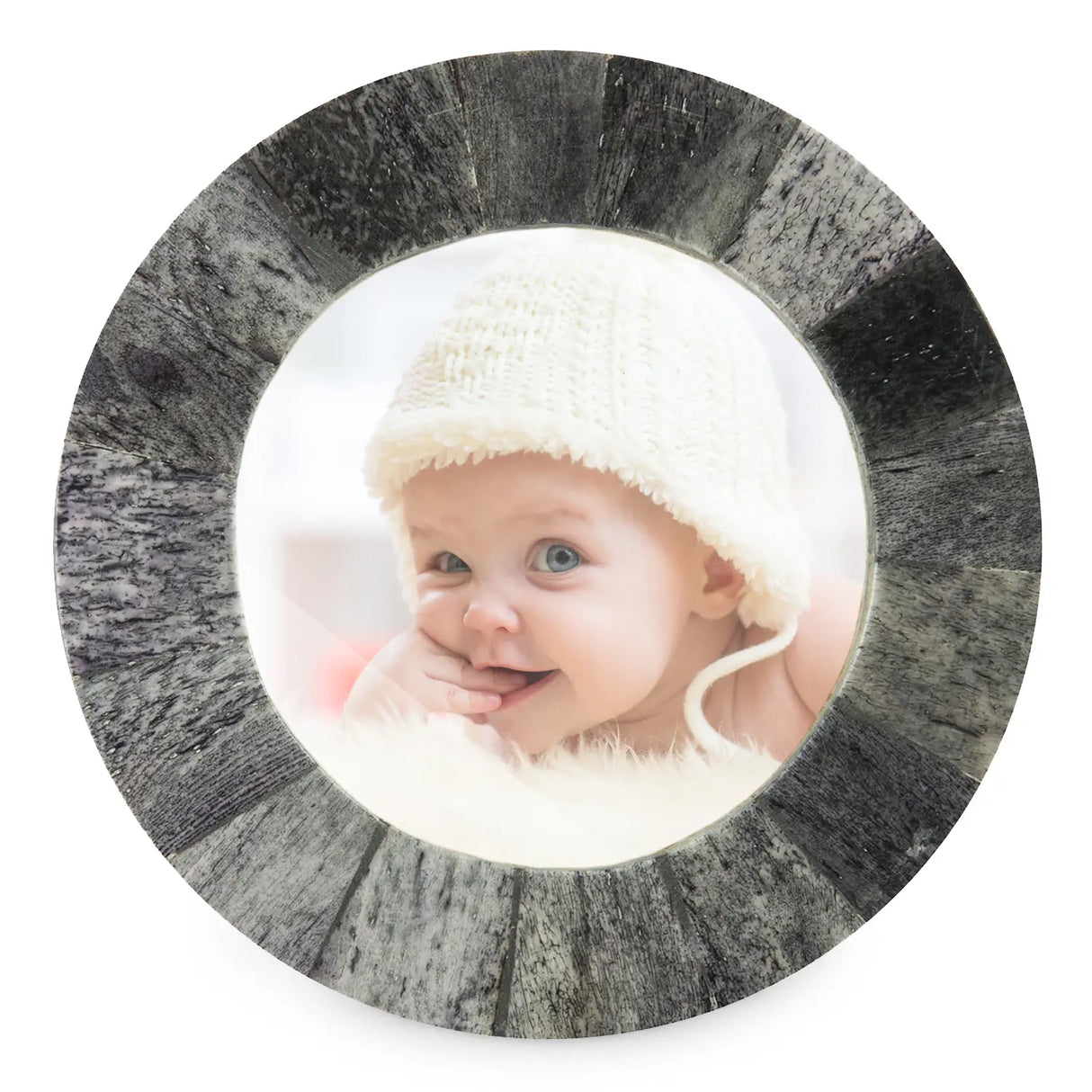 Baby Picture Frames Bone Inlay Collection in Grey, Set of 3