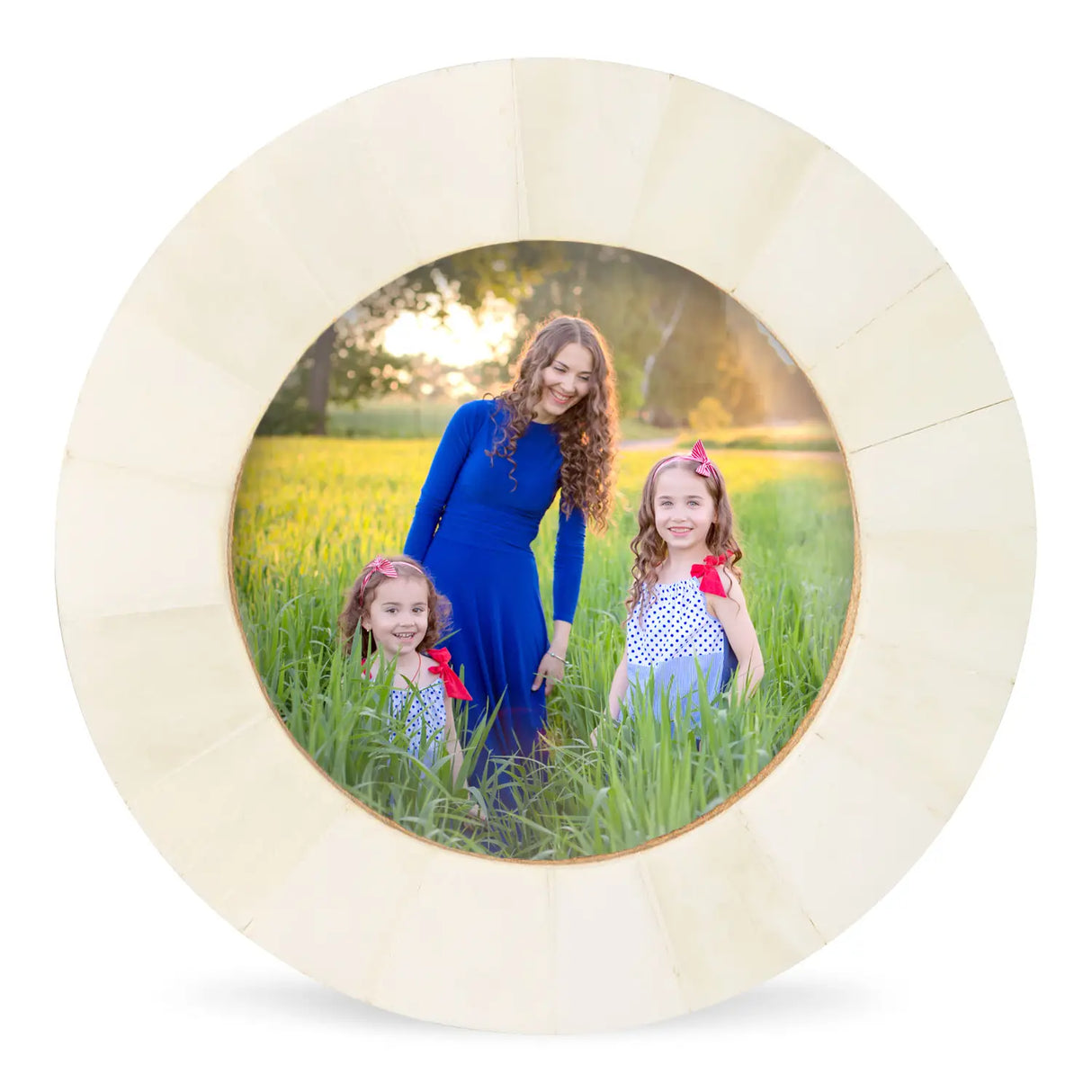 Baby Picture Frames Bone Inlay Collection in White, Set of 3