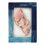 Baby Picture Frames Bone Inlay Collection in Blue, Set of 3