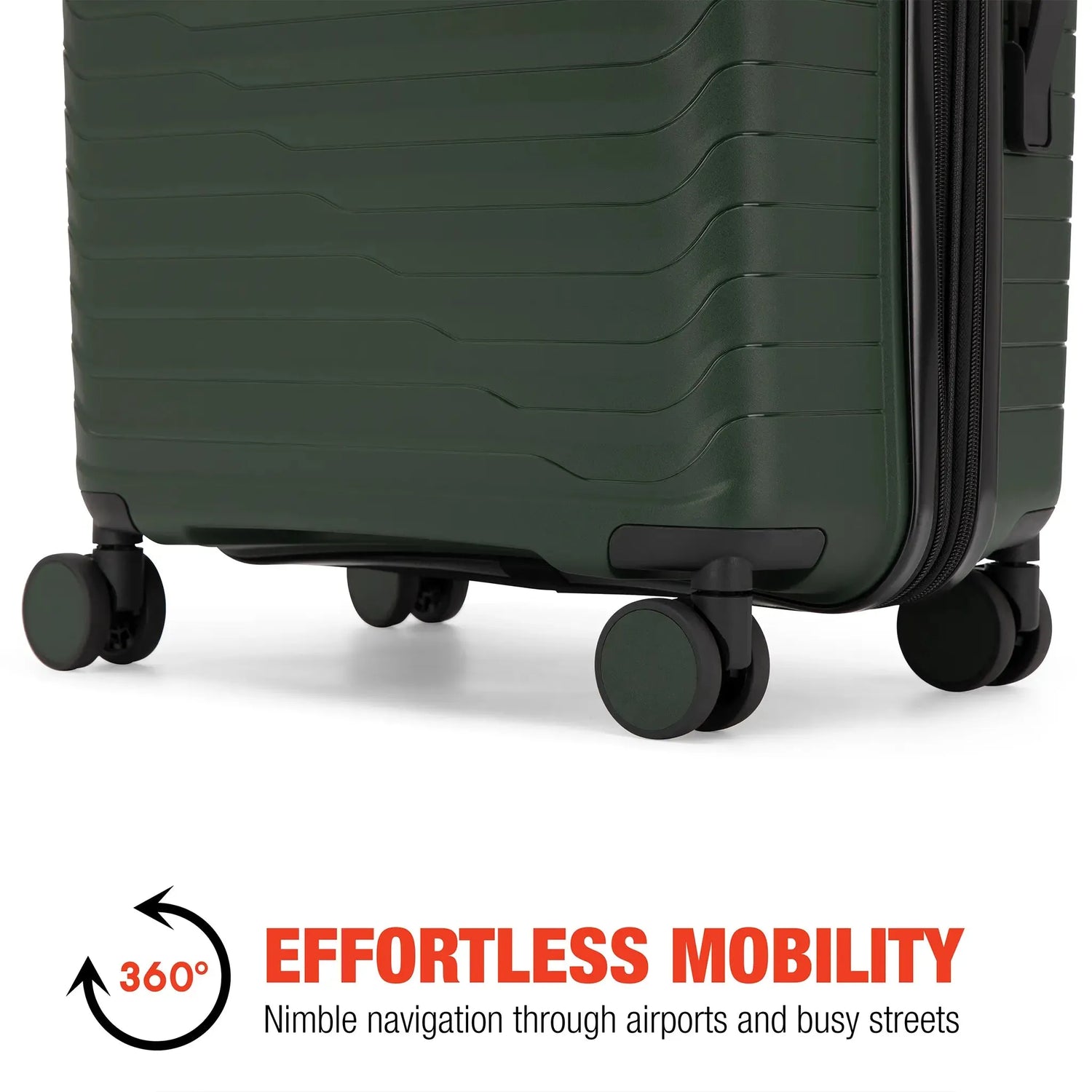 Excavator 3 Piece Expandable Tough Luggage Set