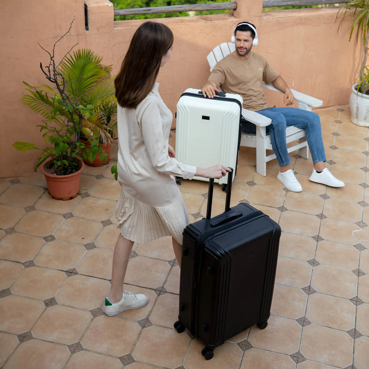 Evalyn 3 Piece Expandable Classy Luggage Set
