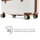 Grace Expandable 25" Medium Checked Retro Suitcase