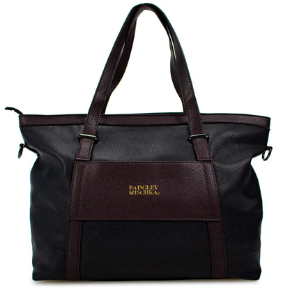 Anna Vegan XL Leather Weekender Duffel Bag