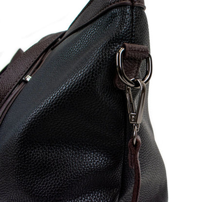 Anna Vegan XL Leather Weekender Duffel Bag