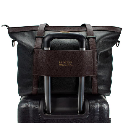 Anna Vegan XL Leather Weekender Duffel Bag