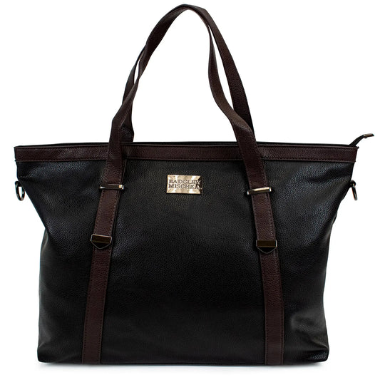 Anna Vegan XL Leather Weekender Duffel Bag