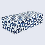 Marquet Indigo Resin Inlay Decorative Storage Box