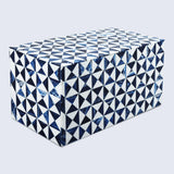Marquet Indigo Resin Inlay Decorative Storage Box