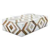Marquet Array Resin & Wood Inlay Decorative Storage Box