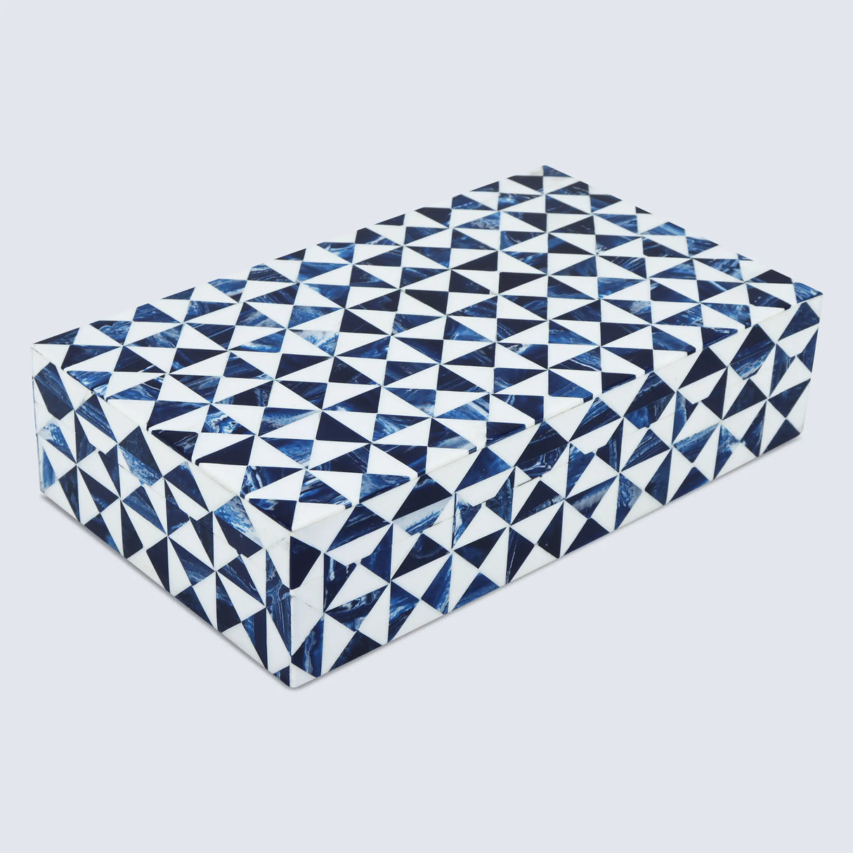 Marquet Indigo Resin Inlay Decorative Storage Box