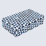 Marquet Indigo Resin Inlay Decorative Storage Box