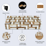 Marquet Chase Wood & Resin Inlay Decorative Storage Box