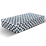Marquet Prism Black White Resin Inlay Storage Box, 8 Sizes